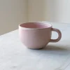 Julie Damhus Studio Keramik & Porcelæn>Oda Te Kop Med Hank Rosa