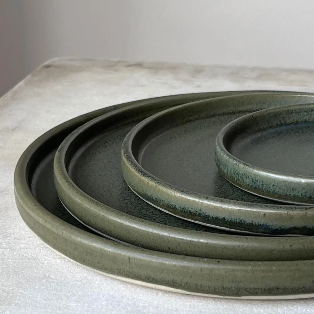 Julie Damhus Studio Køkken|Keramik & Porcelæn>Oda Tallerken Mini Grøn