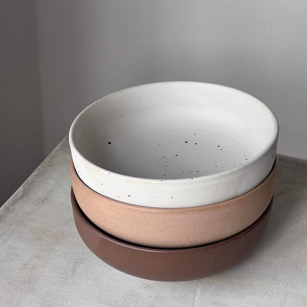 Julie Damhus Studio Køkken|Keramik & Porcelæn>Oktober Skål Stor Latte