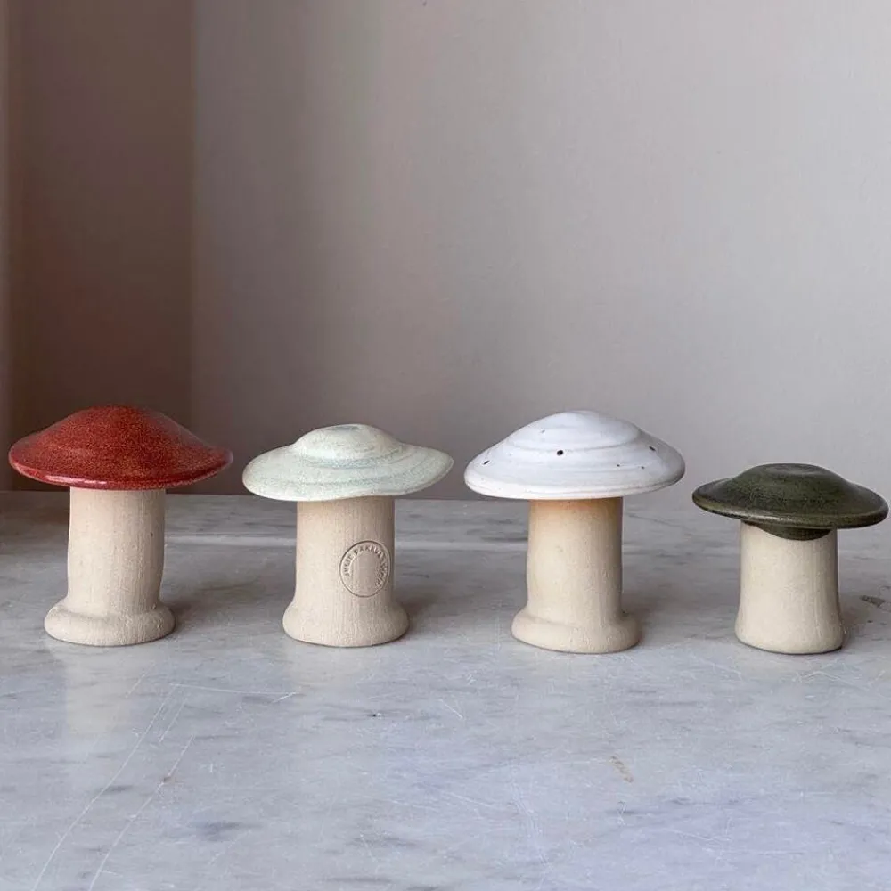 Julie Damhus Studio Julepynt|Juleborddækning>Svamp Brændt (Lille, Mellem, Stor)