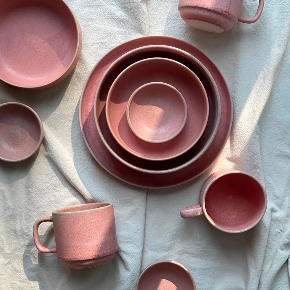 Julie Damhus Studio Køkken|Keramik & Porcelæn>Toto Skål Mellem Rosa