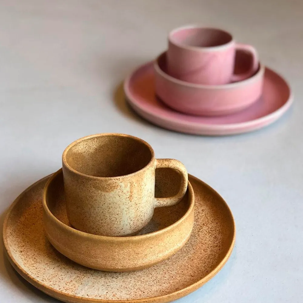 Køkken|Keramik & Porcelæn>Julie Damhus Studio Toto Tallerken Lille Rosa