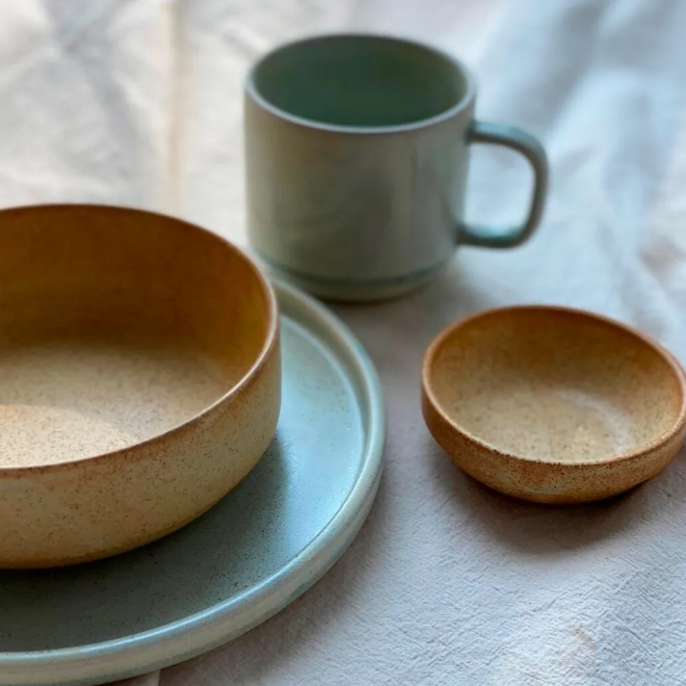Julie Damhus Studio Køkken|Keramik & Porcelæn>Toto Tallerken Mellem Mint