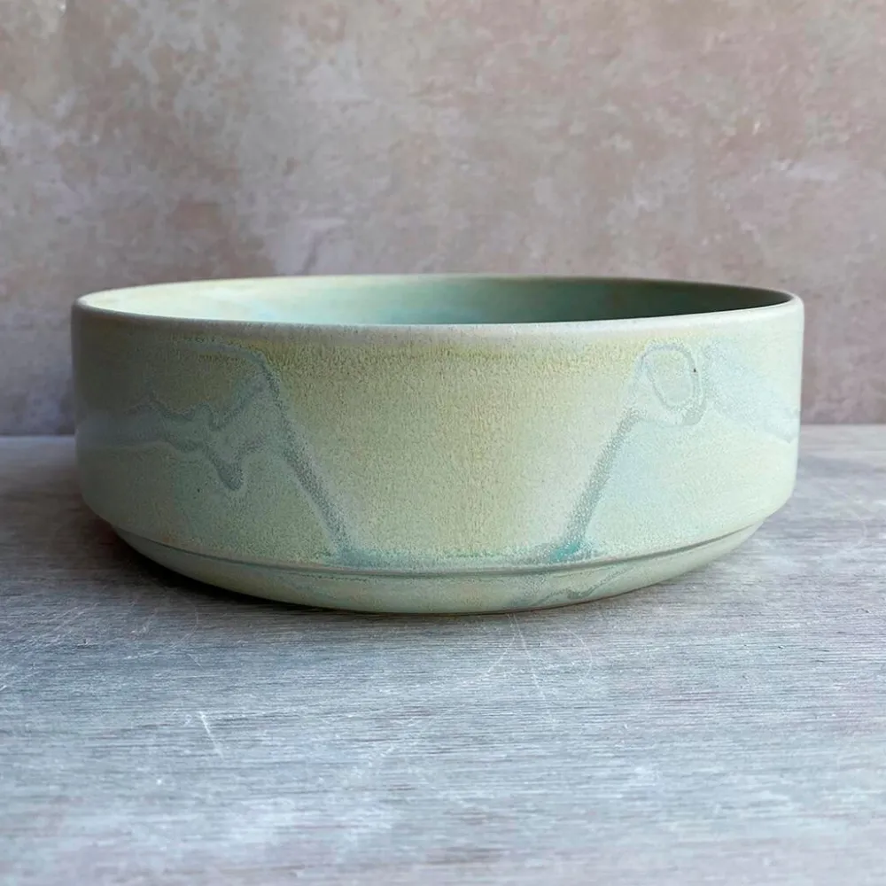 Julie Damhus Studio Køkken|Keramik & Porcelæn>Toto Skål Stor Mint