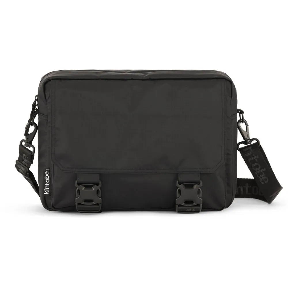 Dame Kintobe Accessories|Accessories>LEO Messenger Bag Jet Black