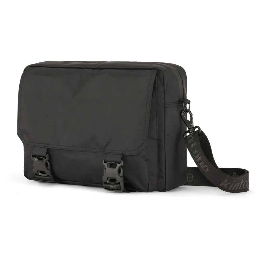 Dame Kintobe Accessories|Accessories>LEO Messenger Bag Jet Black