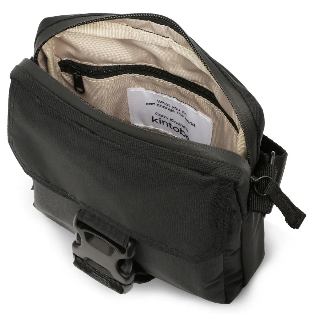 Dame Kintobe Accessories|Accessories>NICO Crossbody Bag Jet Black