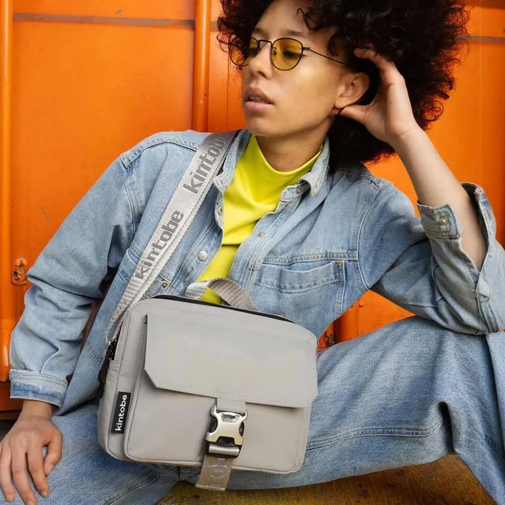 Dame Kintobe Accessories|Accessories>NOAH Messenger Bag Chrome Grey