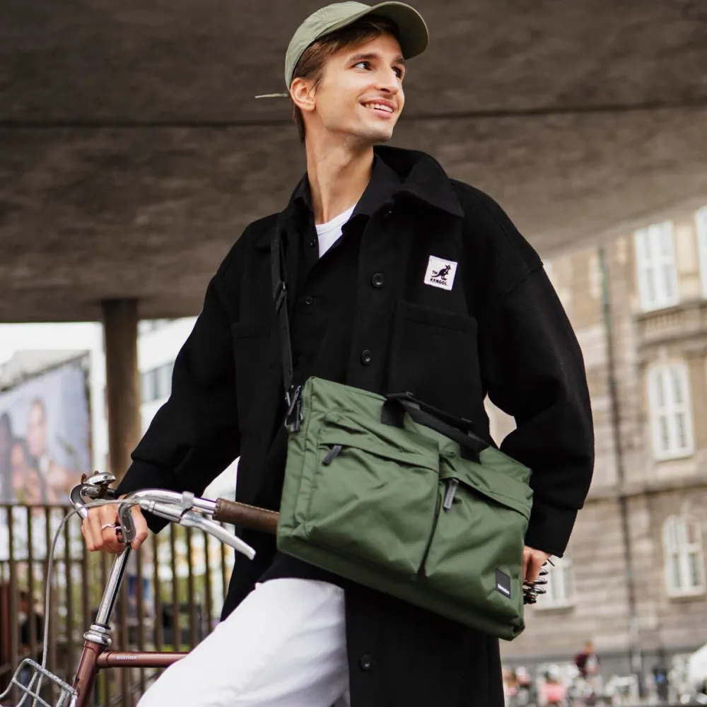 Dame Kintobe Accessories|Accessories>SAGE Messenger Bag Urban Green