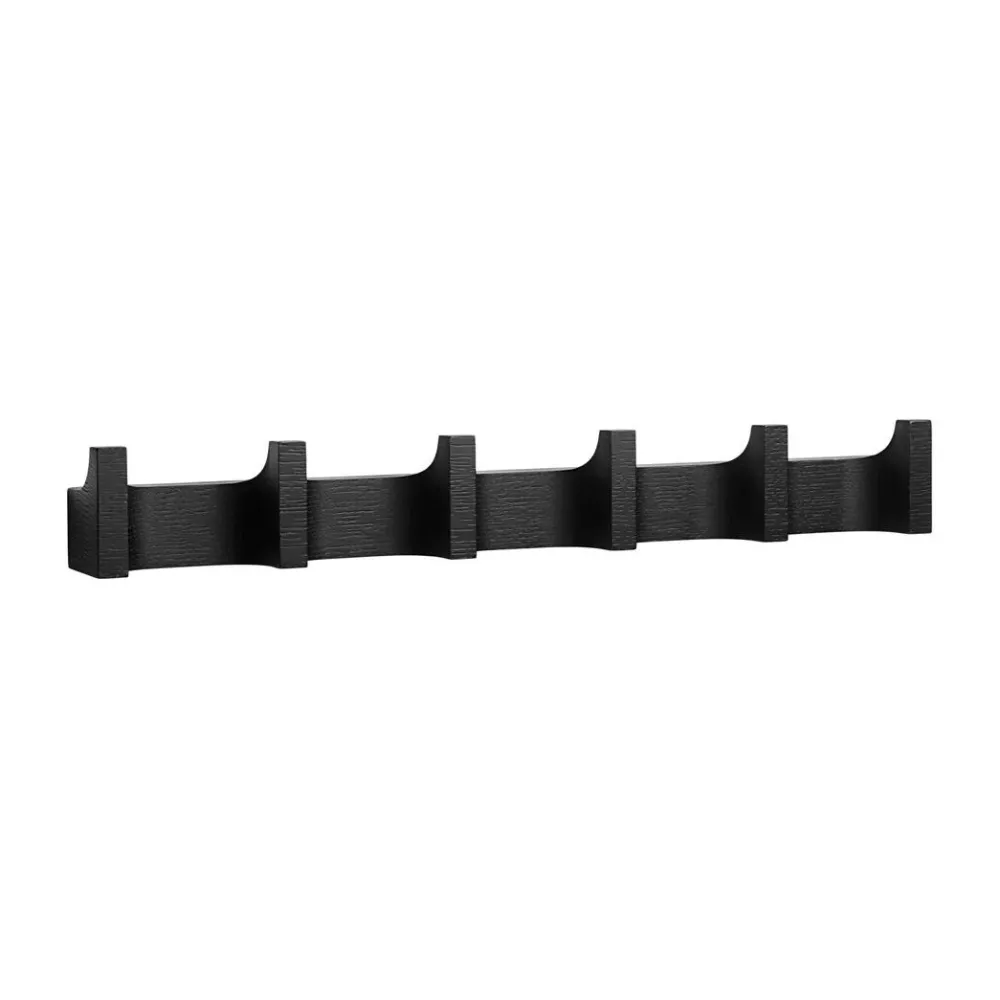 Kristina Dam Studio Knager & Greb|Entré>Column Coat Rack Long Black Lacquered Oak