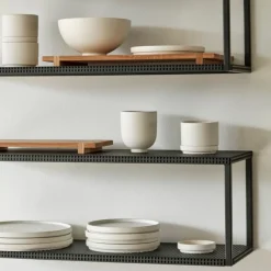 Kristina Dam Studio Entré>Grid Wall Shelf Black
