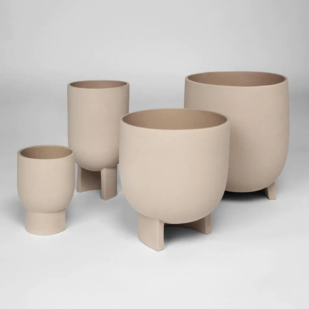 Kristina Dam Studio Andet Boligtilbehør|Vaser>Serene Flowerpot Medium Sand