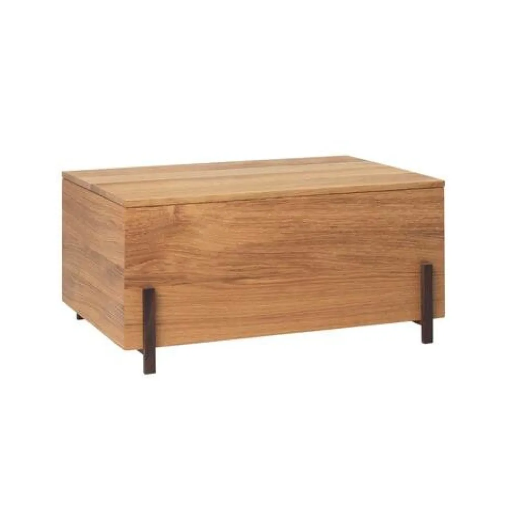 Kristina Dam Studio Reoler & Skabe>Stack Storage Box Warm Oiled Oak & Walnut