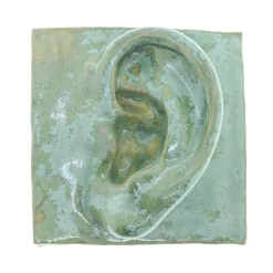 Laoru Laoru Keramik & Porcelæn>Left Ear Relief Copper Green