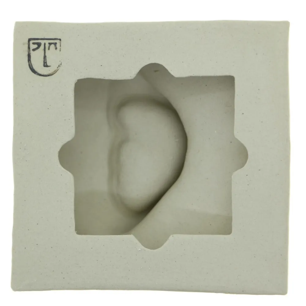 Laoru Laoru Keramik & Porcelæn>Left Ear Relief Copper Green
