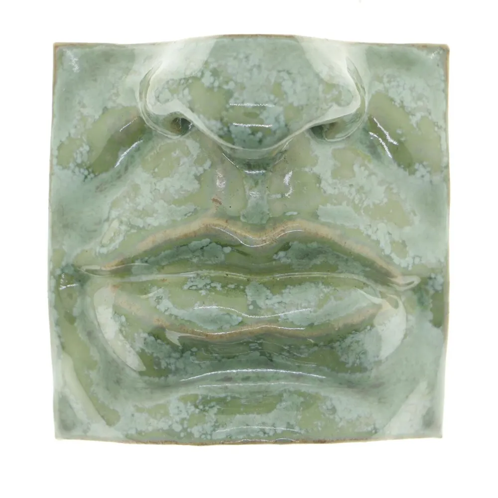 Laoru Laoru Keramik & Porcelæn>Mouth II Relief Copper Green