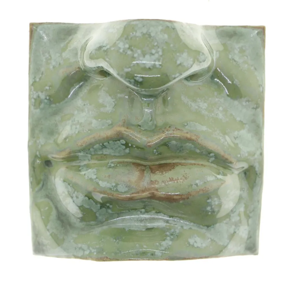 Laoru Laoru Keramik & Porcelæn>Mouth II Relief Copper Green