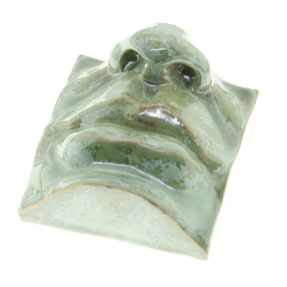 Laoru Laoru Keramik & Porcelæn>Mouth II Relief Copper Green