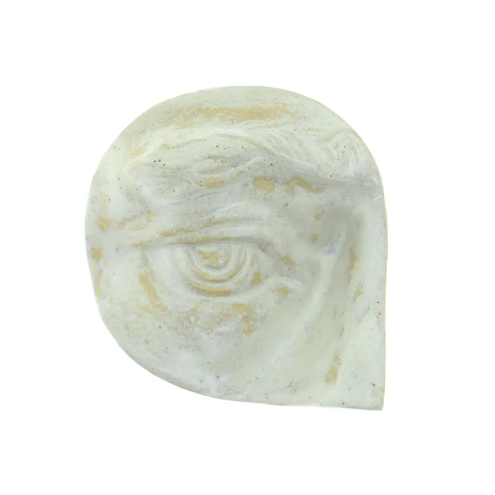 Laoru Laoru Keramik & Porcelæn>Rounded Eye Right Relief Antique White