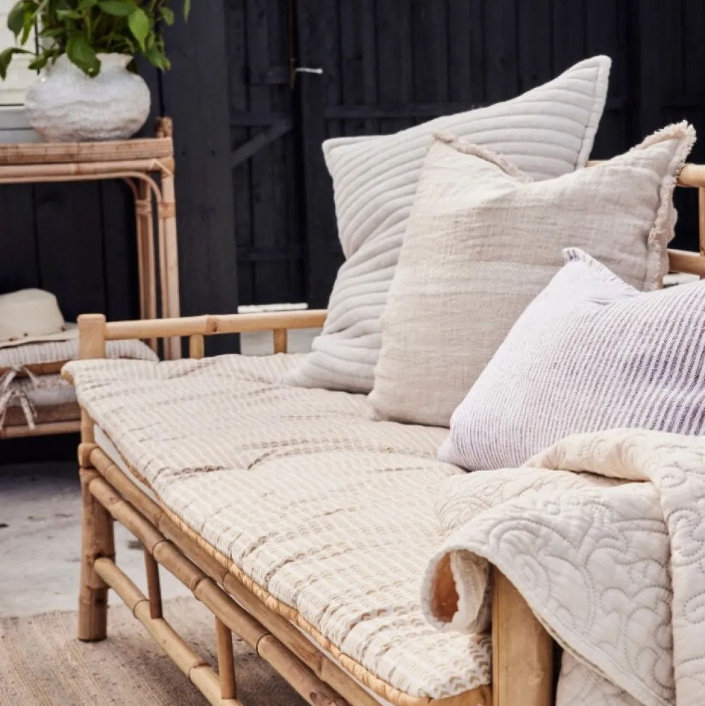 Lene Bjerre Design Udendørs>Ivenne Mattress Ochre/Linen Large
