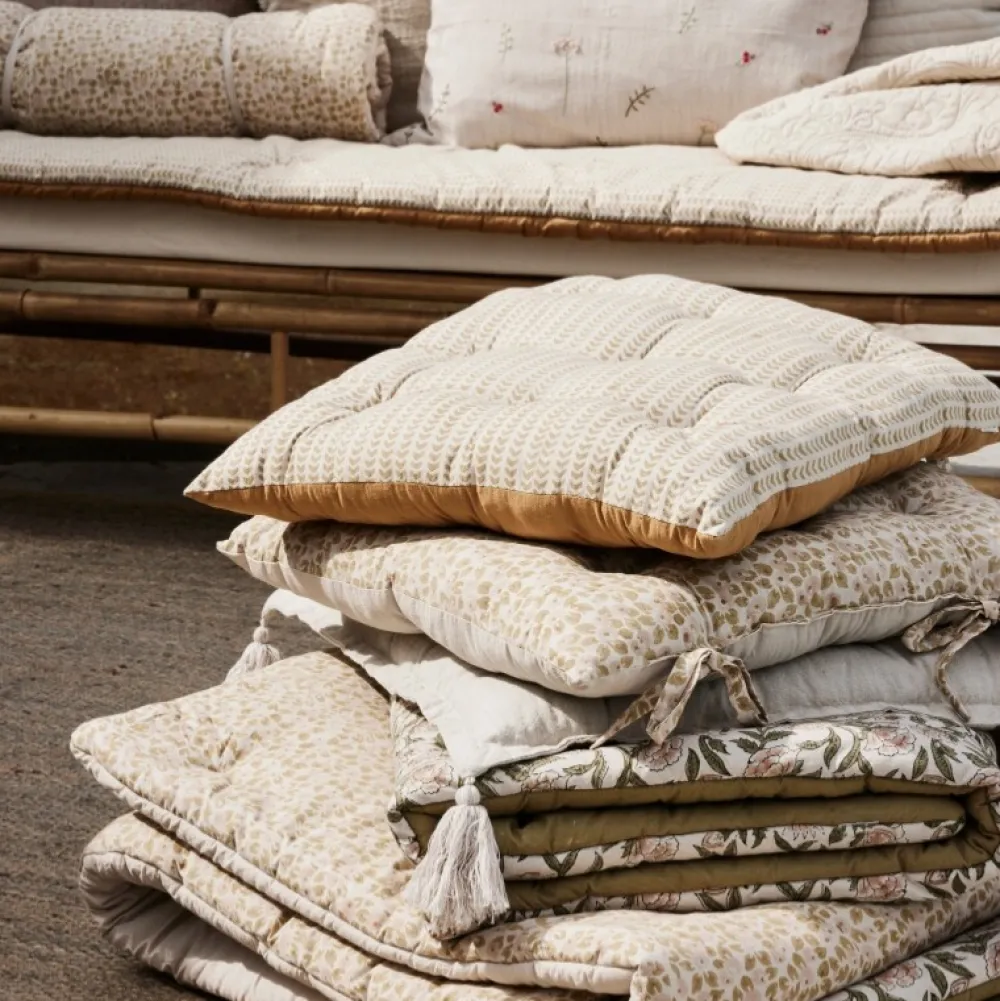 Lene Bjerre Design Udendørs>Ivenne Mattress Ochre/Linen Large