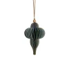 Lene Bjerre Design Juletræspynt|Julepynt>Paline Ornament Green/Silver No. 3