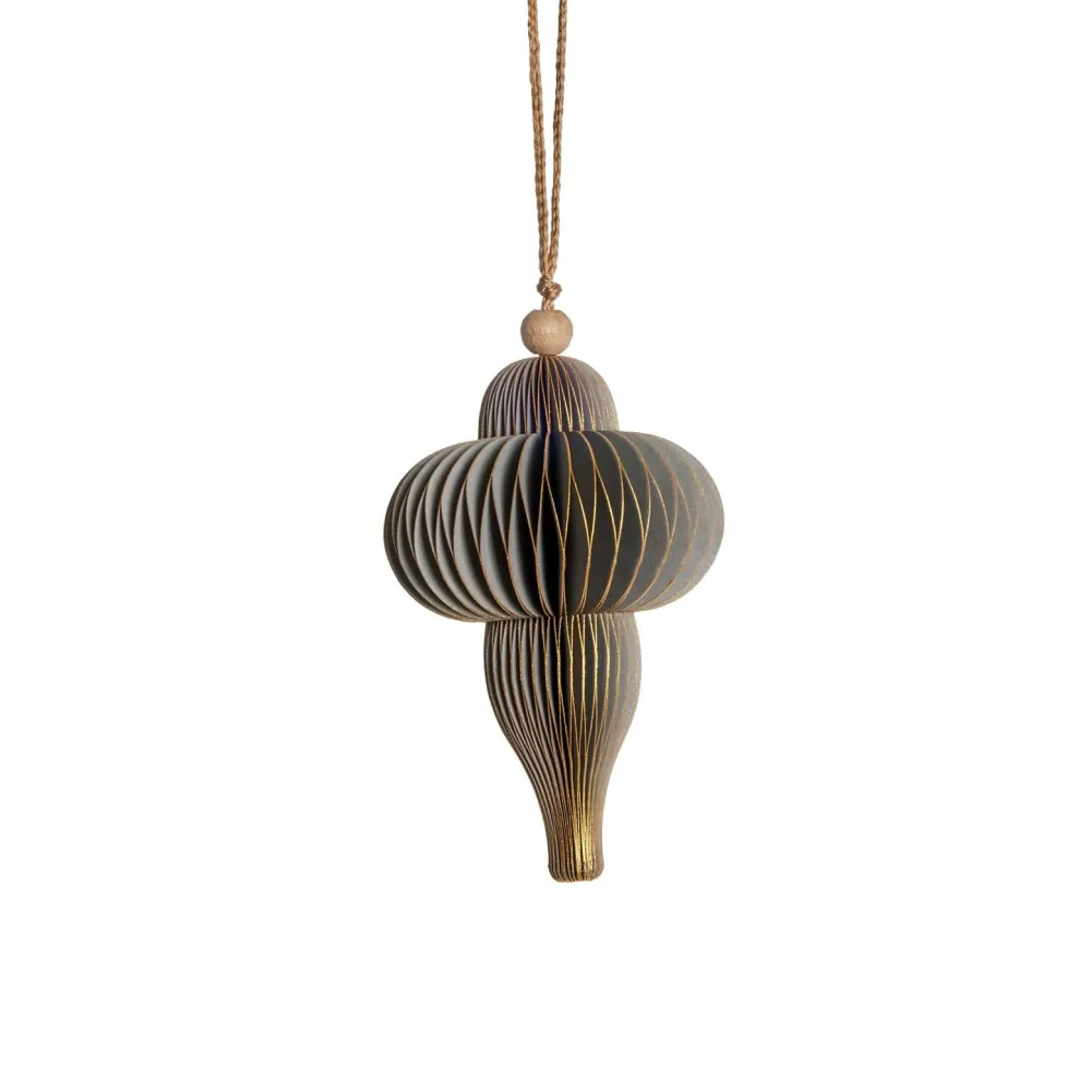 Lene Bjerre Design Juletræspynt|Julepynt>Paline Ornament Light Grey/Silver No. 3