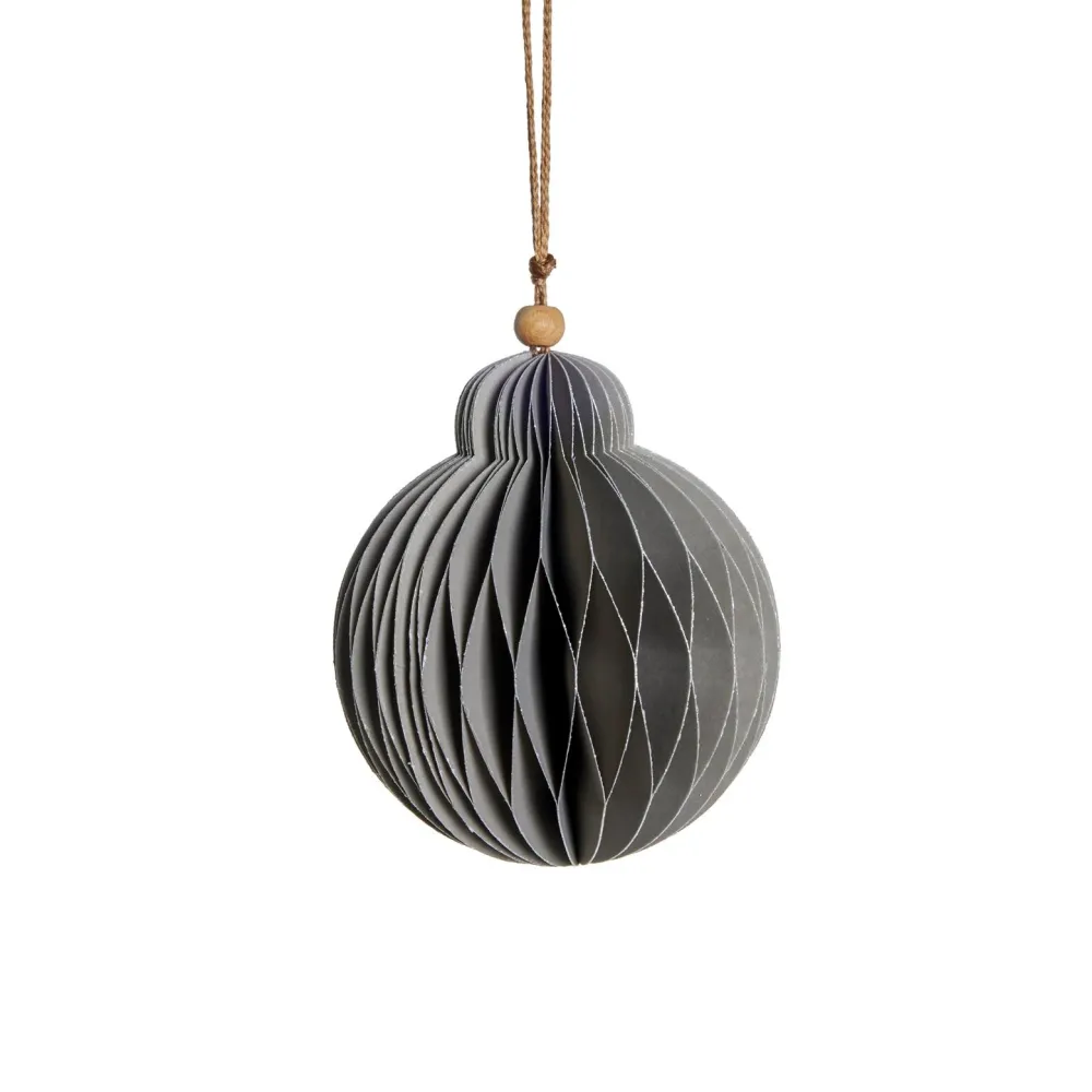 Lene Bjerre Design Juletræspynt|Julepynt>Paline Ornament Light Grey/Silver No. 2