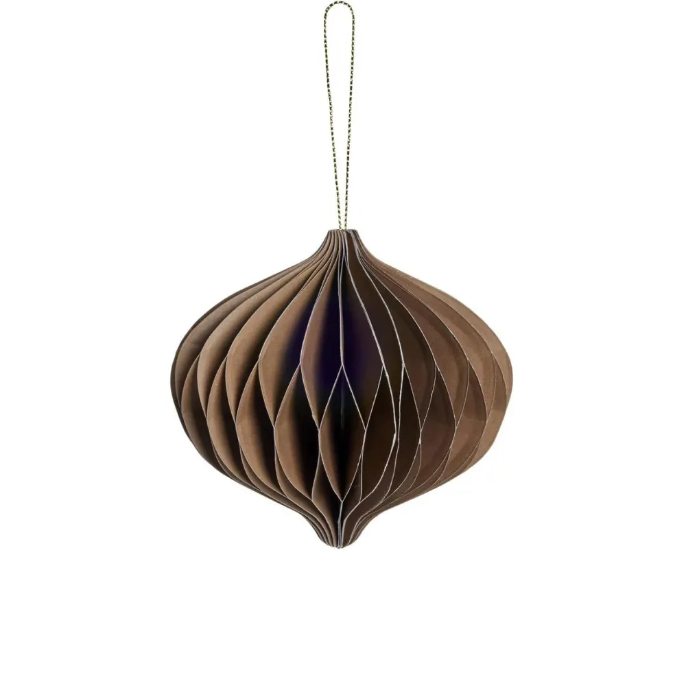 Lene Bjerre Design Juletræspynt|Julepynt>Poelle Ornament Light Brown No. 3
