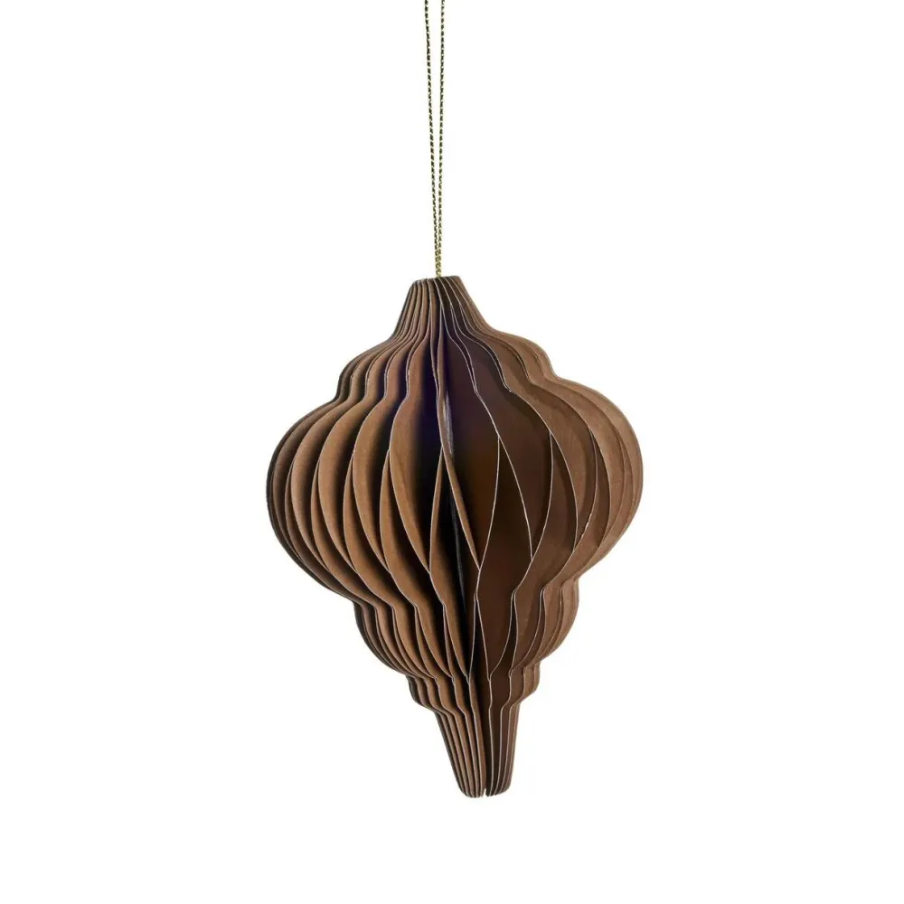 Lene Bjerre Design Juletræspynt|Julepynt>Poelle Ornament Light Brown No. 1