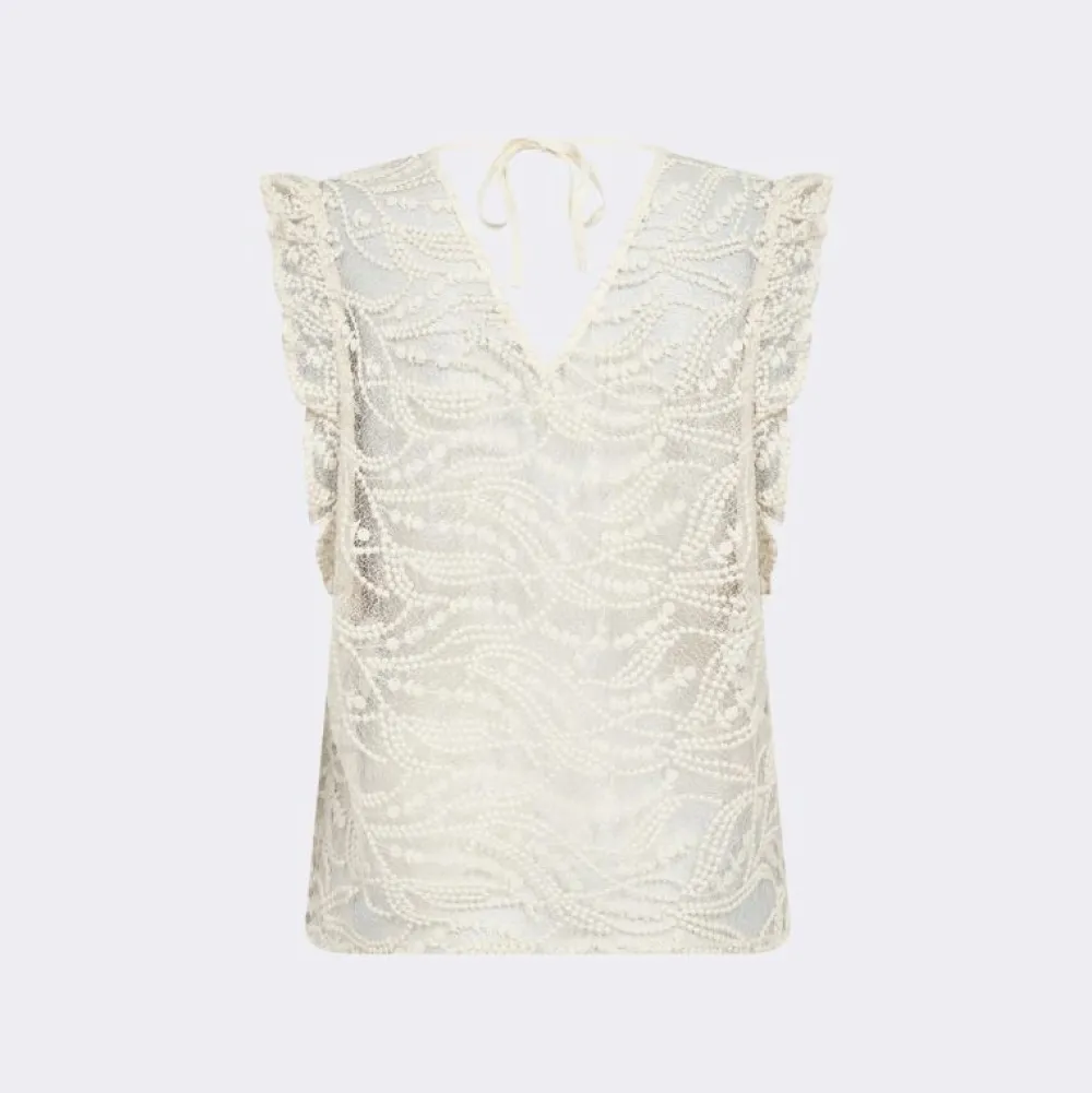 Dame Leveté Room Overdele>Lia 2 Top Creme