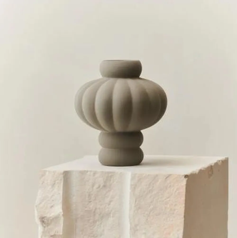 Louise Roe Andet Boligtilbehør|Vaser>Balloon Vase 02 Sanded Grey
