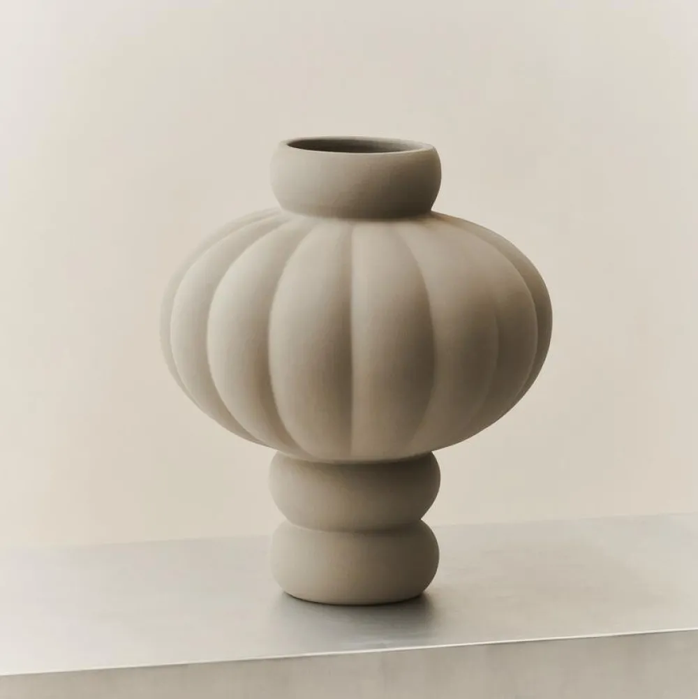 Louise Roe Vaser|Keramik & Porcelæn>Balloon Vase 03 Sanded Grey