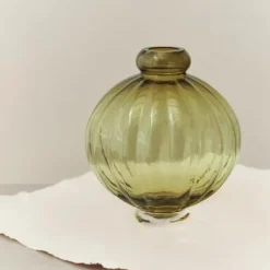 Louise Roe Andet Boligtilbehør|Vaser>Balloon Vase 01 Olive