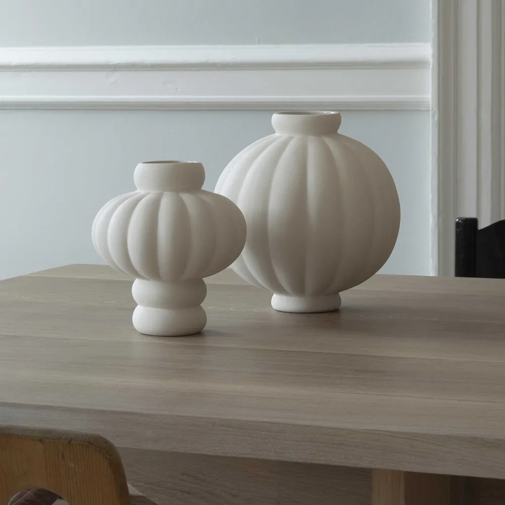 Louise Roe Andet Boligtilbehør|Vaser>Balloon Vase 02 Raw White