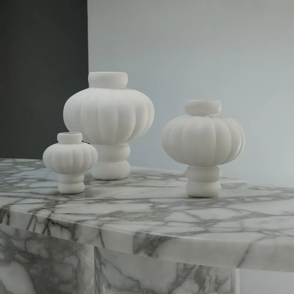 Louise Roe Andet Boligtilbehør|Vaser>Balloon Vase 02 Raw White