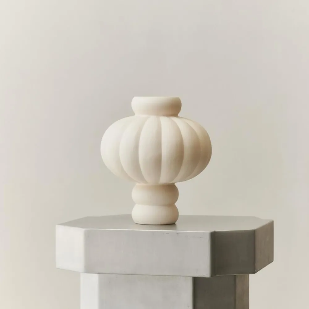 Louise Roe Andet Boligtilbehør|Vaser>Balloon Vase 02 Raw White