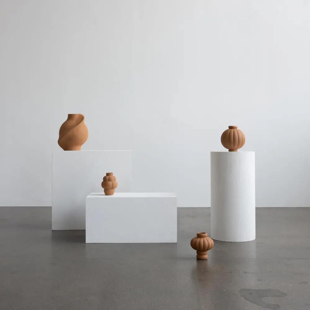 Louise Roe Andet Boligtilbehør|Vaser>Balloon Vase 02 Sanded Ocker