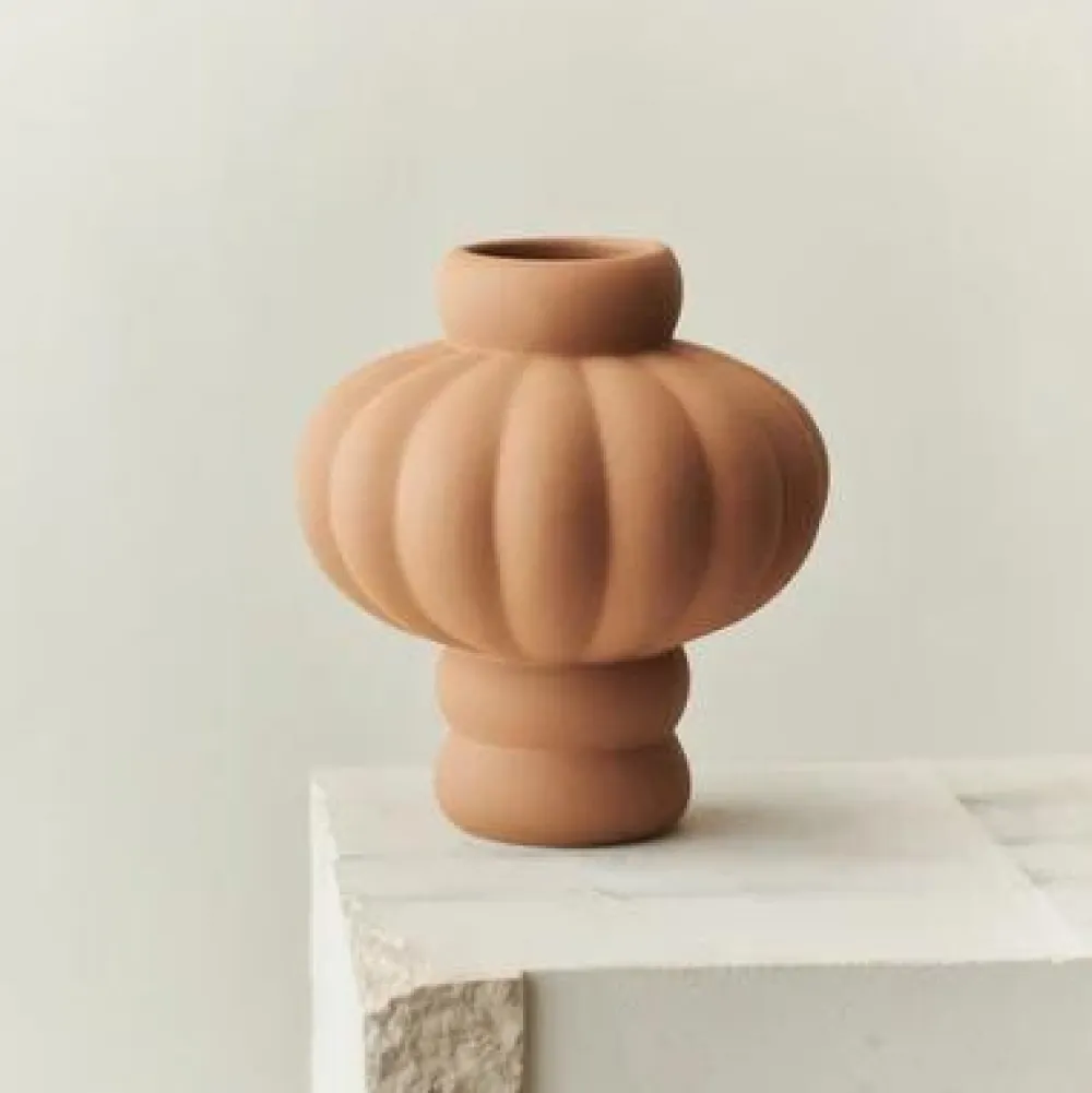 Louise Roe Andet Boligtilbehør|Vaser>Balloon Vase 02 Sanded Ocker