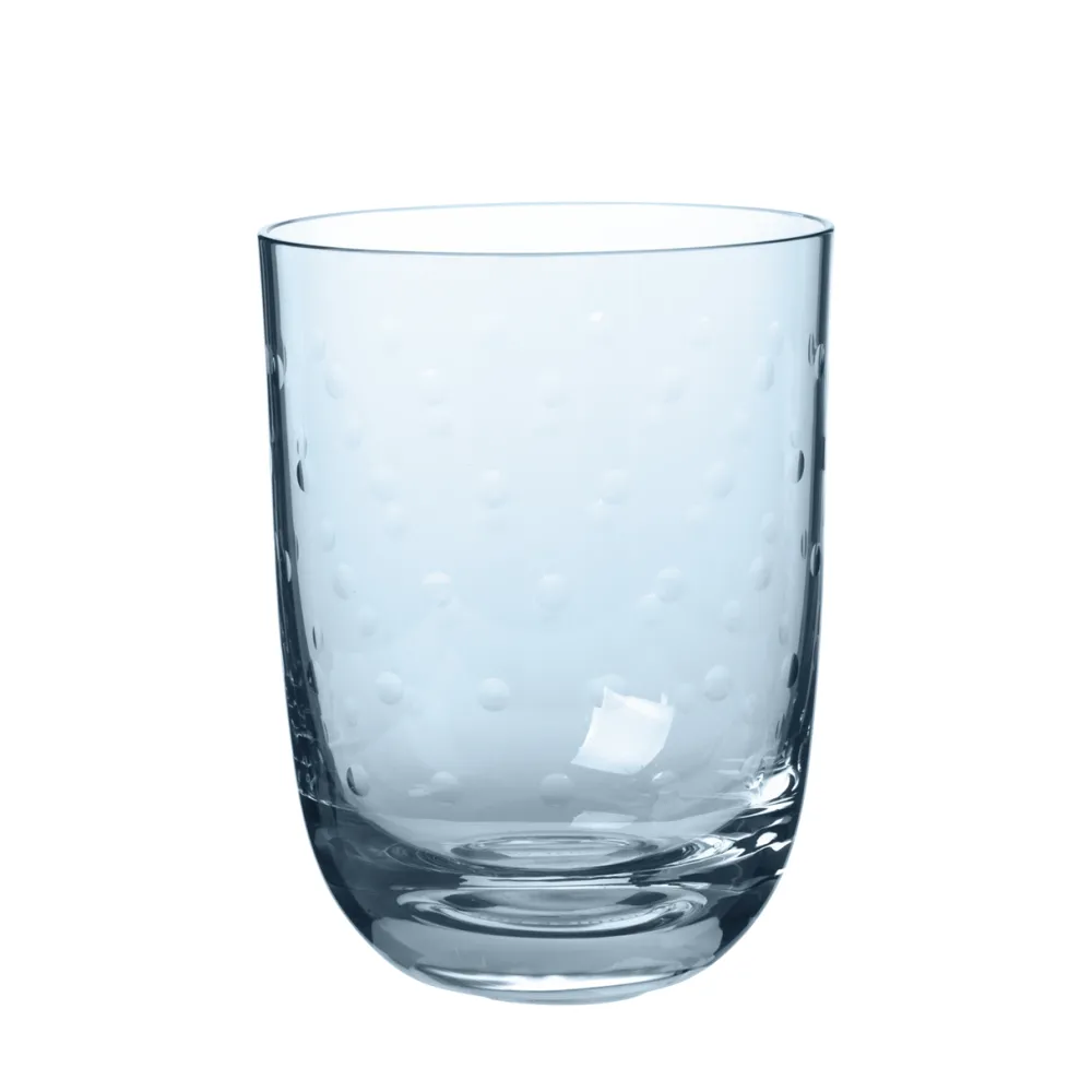 Louise Roe Køkken>Crystal Soda Glass Blue