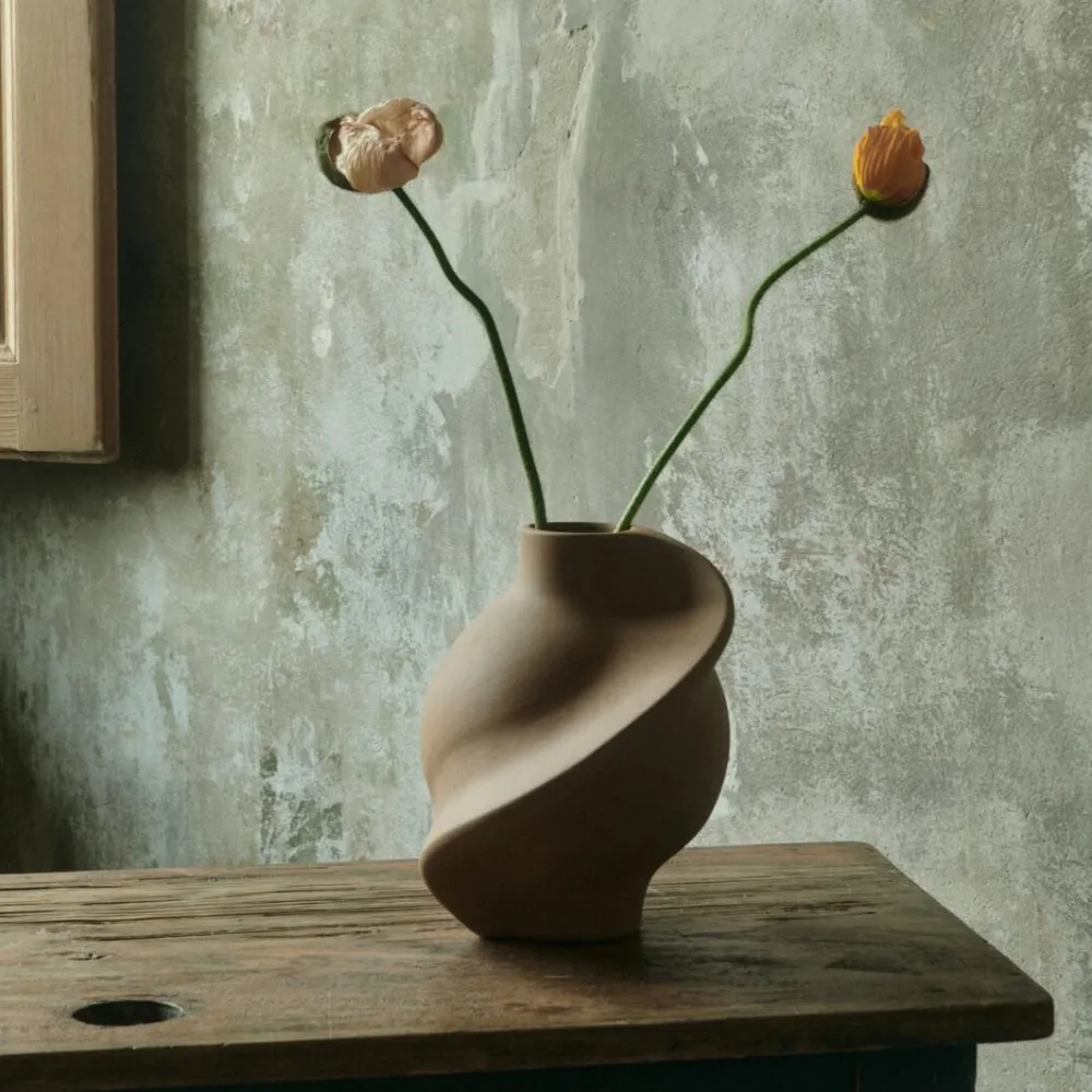 Louise Roe Andet Boligtilbehør|Vaser>Pirout Vase 01 Sanded Grey
