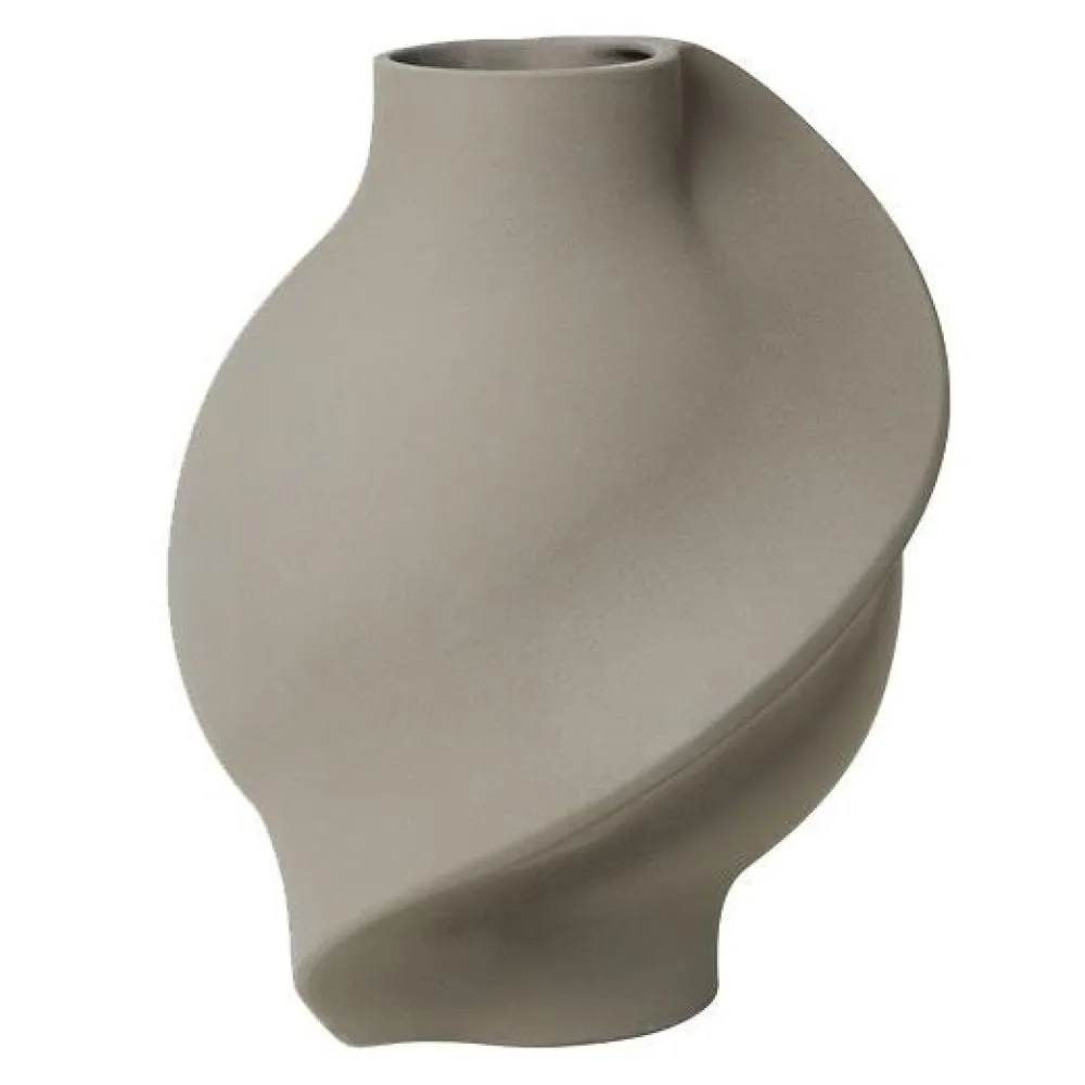 Louise Roe Andet Boligtilbehør|Vaser>Pirout Vase 02 Sanded Grey