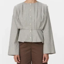 Dame Lovechild 1979 Overdele>Etta Blouse Beige Check