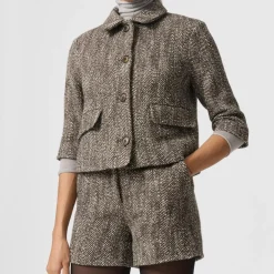 Dame Lovechild 1979 Underdele>Kimi Shorts Brown Herringbone