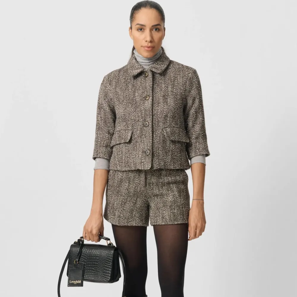 Dame Lovechild 1979 Underdele>Kimi Shorts Brown Herringbone