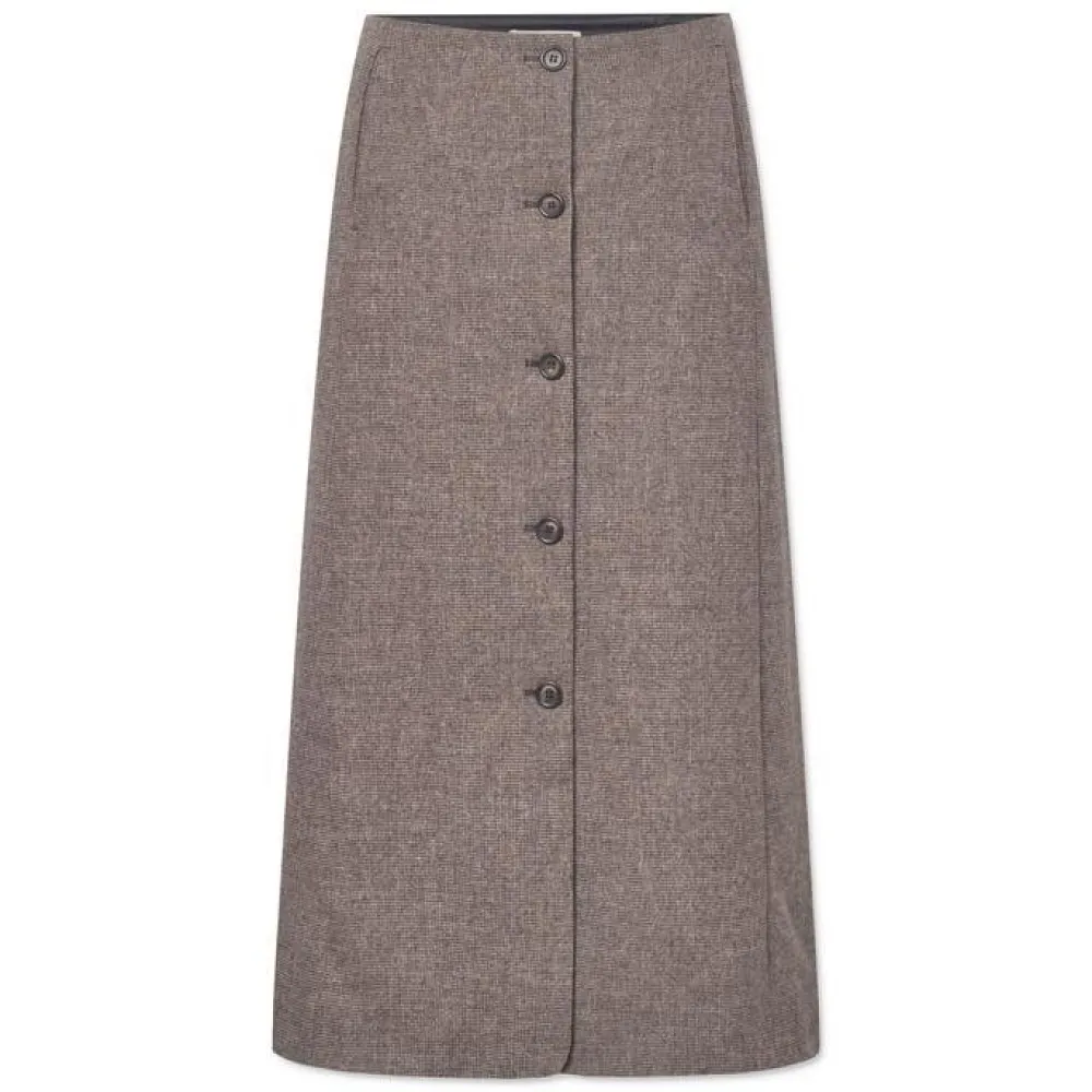 Dame Lovechild 1979 Underdele>Reyna Skirt Beige Houndstooth