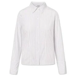 Dame Lovechild 1979 Overdele>Rosy Shirt Dusty Blue Stripe