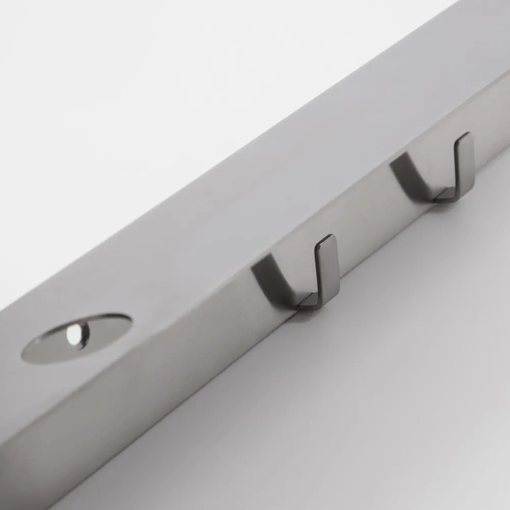Meraki Badeværelse>Bottle Hanger With Hooks Brushed Silver