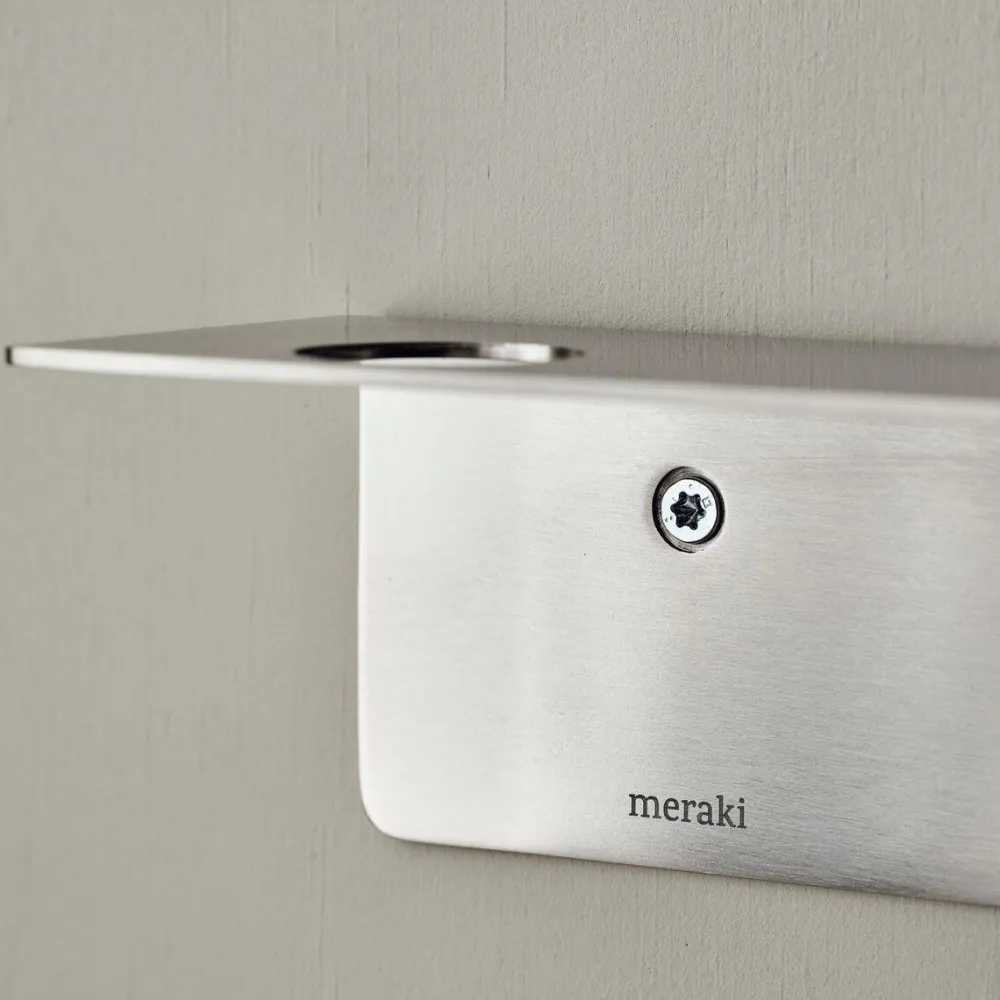 Meraki Badeværelse>Bottle Hanger With Hooks Brushed Silver