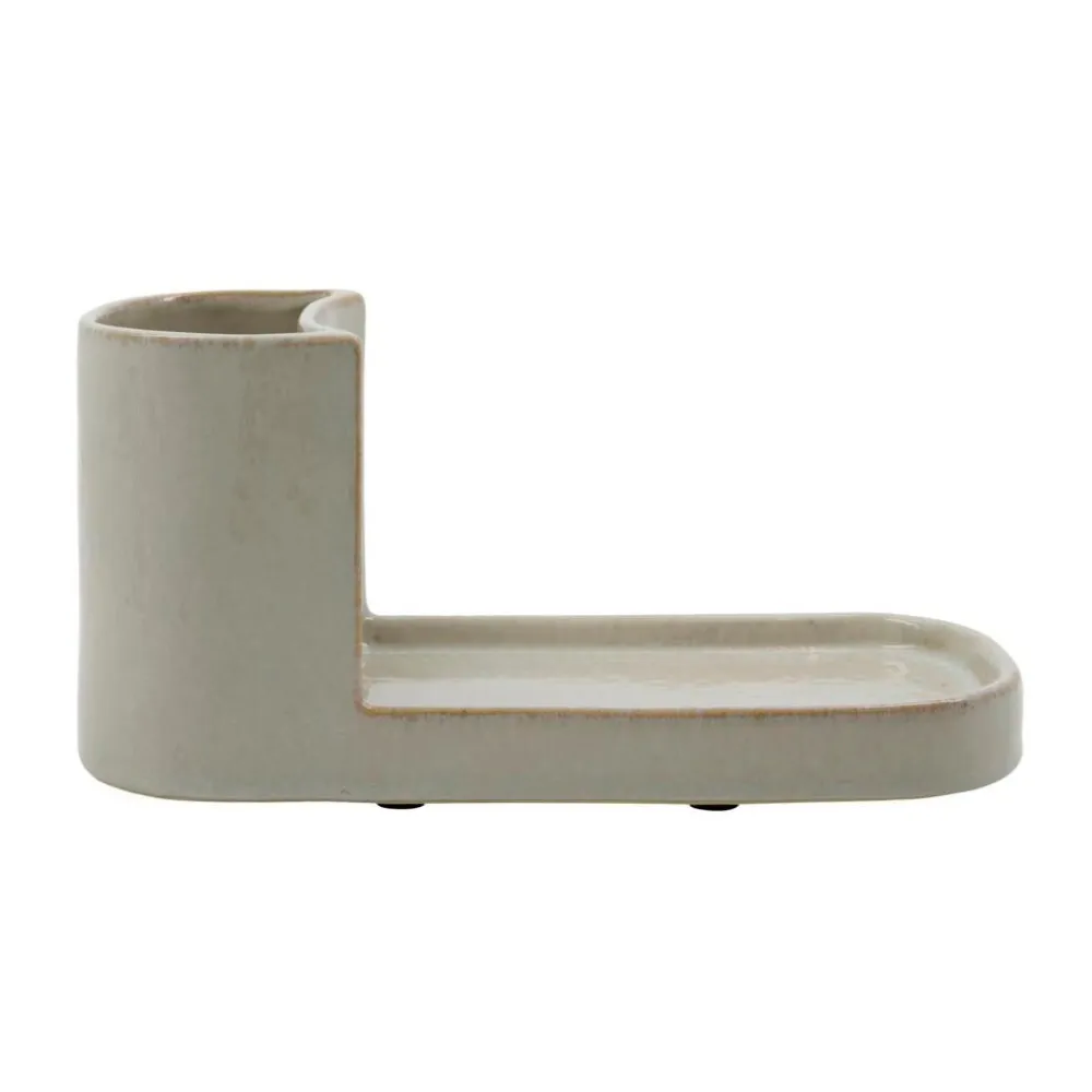 Meraki Køkken>Brush & Soap Holder Datura Shellish Grey